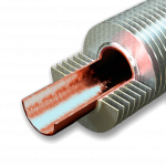Finned copper pipe 15х1х25